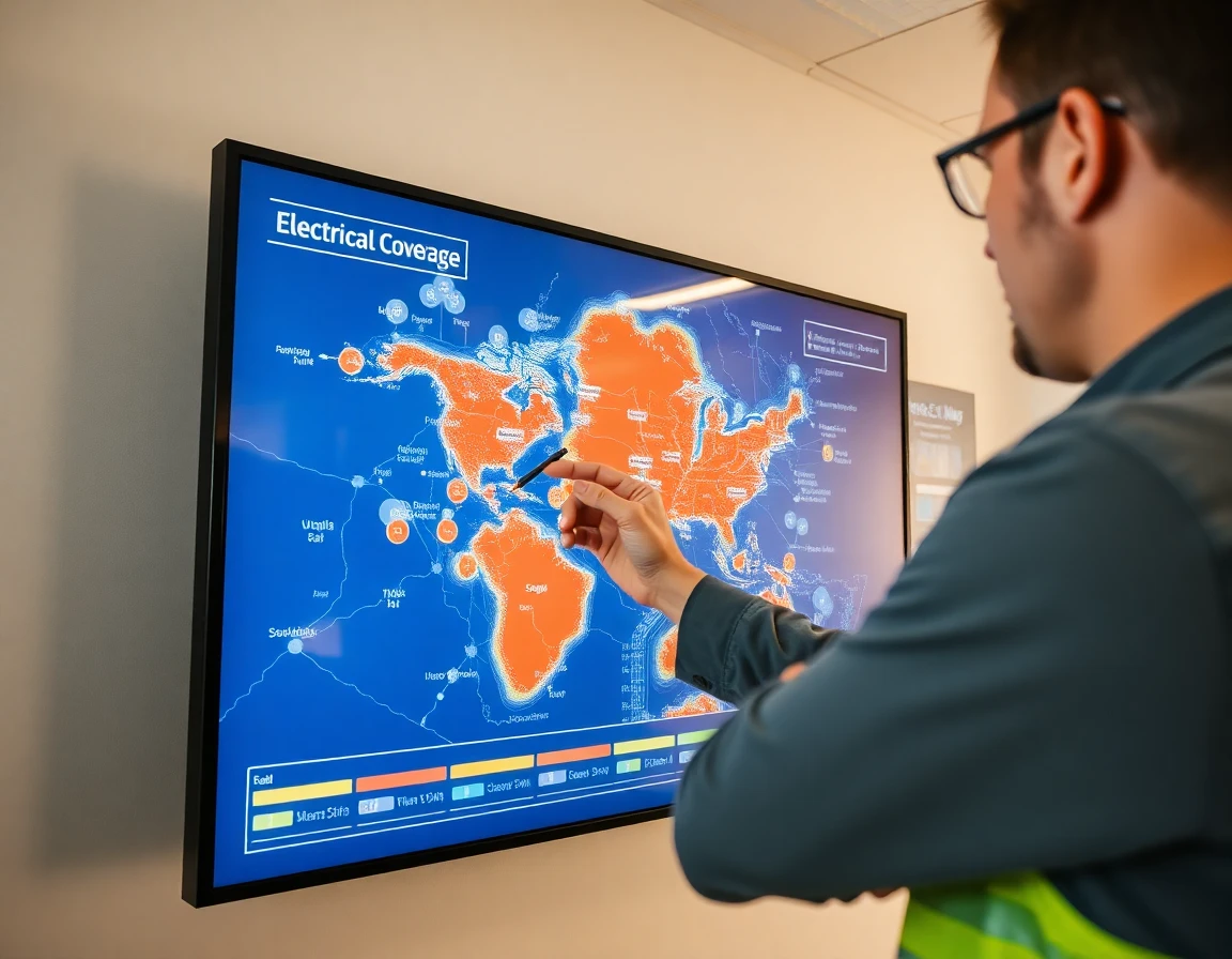 Electrical Service Areas Map